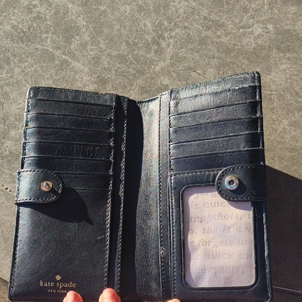 Kate Spade Monochrome Striped Wallet - Picture 3 of 4